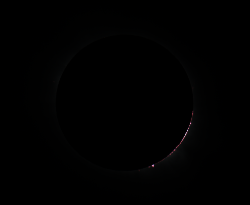 Chromosphere before sun surface